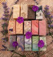Load image into Gallery viewer, ORGANIC ESSENTIAL OIL COLD PROCESS SOAP BARS 5-5.5 OZ.