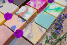 Load image into Gallery viewer, ORGANIC ESSENTIAL OIL COLD PROCESS SOAP BARS  5-5.5 OZ.
